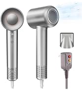 High-Speed Hair Dryer with 110,000RPM Brushless Motor for Fast Drying, 1600W Negative Ionic Hair ...