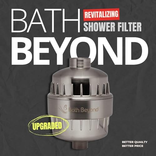 Image of BathBeyond Shower Filter Vitamin C 15 Stage High Output Water Filter With cartridge for Hard Water - Shower Head Filter Removes Chlorine Fluoride and Improves The Condition of Your Skin, Hair