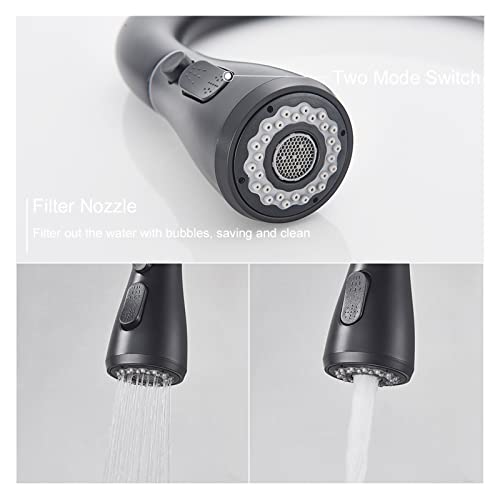 Grifo extraíble negro para fregadero que transforma tu cocina en un espacio funcional 6
