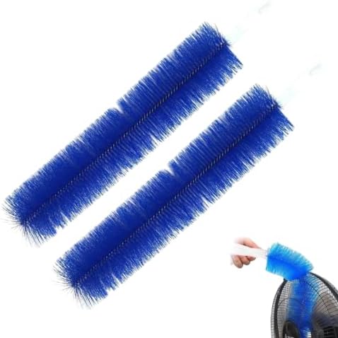 smtsmt Bendable Fan Cleaning Brush, Microfiber Cleaning Brush for Vents, Reusable Washable Remover for Home Car Curtains Ceiling Fan Blades (Blue-2pcs)