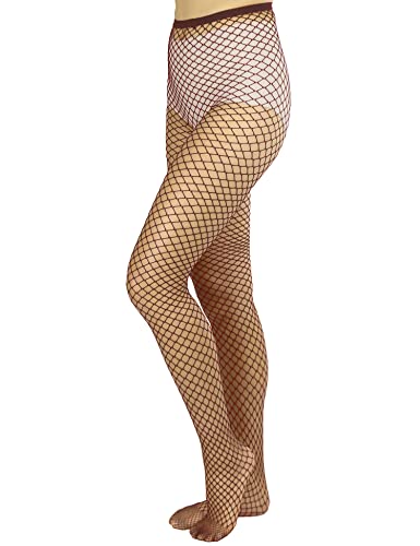 Image of Lastclream High Waisted Fishnet Tights for Women Sexy Fishnets Stockings Full Footed Fishnet Sheer Pantyhose Plus Size
