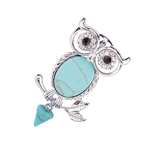 Broche hibou vintage en alliage unique pour agrémenter vos pulls et manteaux
