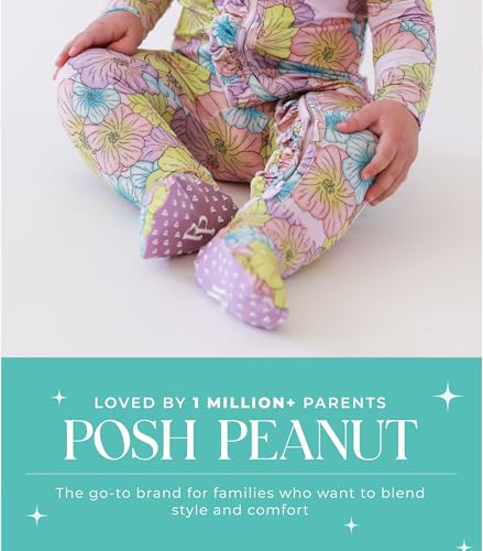 Image of Posh Peanut Baby Rompers Pajamas - Newborn Sleepers Boy Clothes - Kids One Piece PJ - Soft Viscose from Bamboo