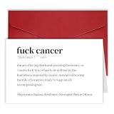MOCO PAPER Hilarious Cancer Support Card, Funny Get Well Card for Cancer Patients, Cancer Encouragement Card, Cancer Get Well Card for Him Her, Sympathy Card Gift for Cancer Women Men