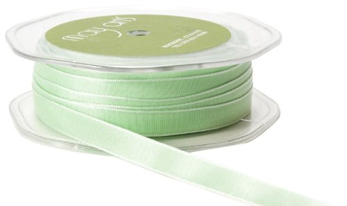 May Arts 3/8-Inch Wide Ribbon, Seafoam Two Tone