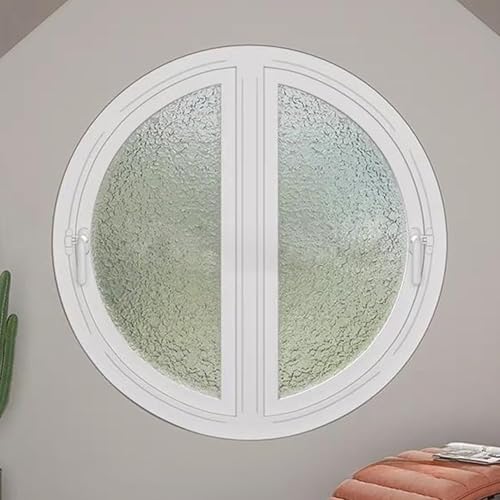 Ventanas de vidrio redondas con giro de 90° y marco de aluminio para entrada de aire