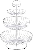 Der Durchmesser der Obst Etagere Schalen beträgt: 30cm, 24cm und 16cm