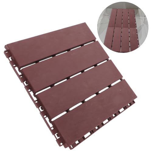 Baldosas entrelazadas de plástico para balcón acogedor y terraza moderna 7