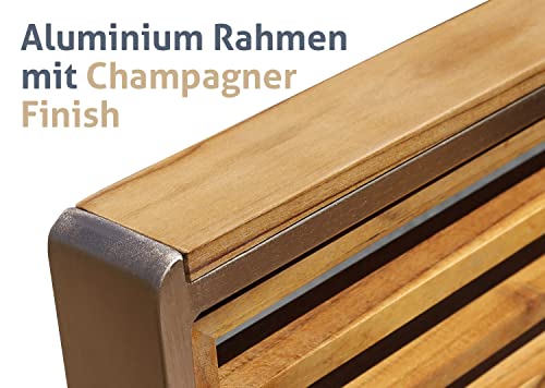 AISER-Royal-Garten-Lounge-Set-Bali-Luxurioese-Sitzgruppe-mit-2-Sesseln-und-Kaffee-Tisch-aus-hochwertigem-Teak-Holz-Gartenmoebel-Set : Aus-Holz-gemacht....