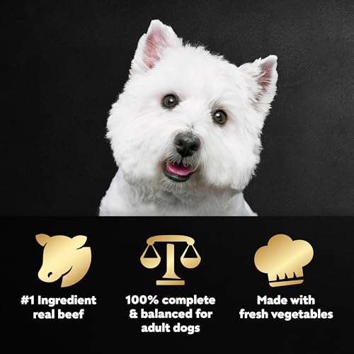 Image of Cesar Wholesome Bowls Wet Dog Food, Beef & Purple Potatoes, 3 oz, 10 Count | Real beef #1 ingredient, slow-cooked, no by-products or artificial flavors, 10 key ingredients, easy to digest