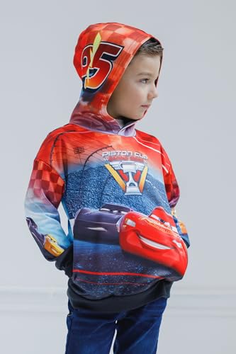 Disney Pixar Cars Lightning McQueen Fleece Pullover Hoodie Toddler to Big Kid2