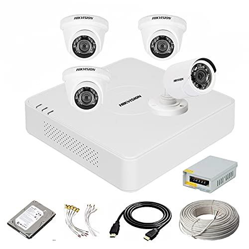 HIKVISION 4 Channal Turbo HD DVR 1080p 1Pcs,Outdoor Camera 2 MP 1Pcs,Indoor Camera 2 MP 3Pcs,1 TB Hard Disk,Full Combo Set-image-29