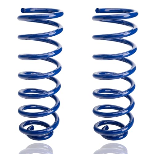 Image of Rear Heavy Duty Coil Springs for Ram 1500 2009-2018 2wd 4wd, 50% Extra Load Capacity (1100 lbs), Maintains Factory Ride Height, For Truck Towing,Blue