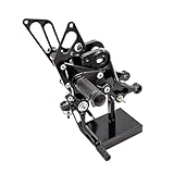 Pedales reposapiés para Du&Cati 696 para Monster 696 796 1100 Palanca De Cambios De Estriberas Traseras Invertidas Reposapiés Ajustables para Motocicleta Juego De Estriberas Traseras