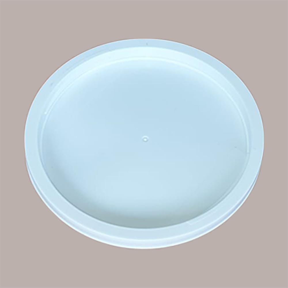 Lucgel Carapina Sorbettiera per Gelato Cilindrica 6 Lt Plastica Bianca + Coperchio - 22 pezzi -