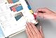 Post-it Index Strong Filing Tabs, Packung mit 1 Spender mit 3 x 22 Tabs, 25, 4 mm x 38 mm, Gelb, Rot, Blau - Extrastarke Haftstreifen für Dokumente und Informationen