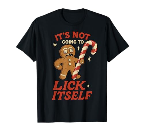 Funny Christmas Gingerbread Man Inappropriate Adult Humor T-Shirt