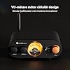 Fosi Audio MC101 Bluetooth 5.3 Stereo Audio 2 Channel Amplifier Receiver Mini Hi-Fi Class D Integrated Amp 2.0 CH för hemhögtalare 100W x 2 med bas- och diskantkontroll TPA3116 (med nätaggregat) #1