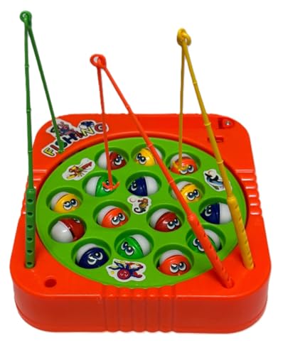 Brinquedo Jogo Pega Peixe Pesca Maluca Pescaria Infantil Fishing Game Inclui 3 Varas Estimula Concen
