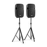 Leistungsstark: Aktiv- und Passiv-Lautsprecher mit jeweils 400 Watt max. | Überzeugender Klang: je ein 25 cm (10