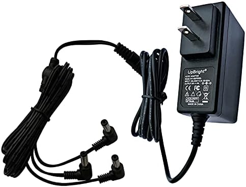 UpBright AC/DC Adapter Compatible with Lemax Lighted Accessory 4.5V # 74706 Christmas Village Houses Playground Display 3 Output Jack 34988A Spooky Town Collection 64518 4.5 Volts 4.5VDC Power Supply