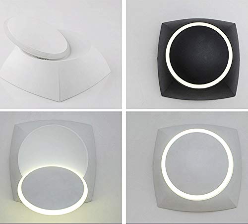 Applique murale LED carrée COB 5W blanche 3000K orientable - 4