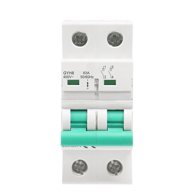 GYH8 Przełącznik odłącznika na szynie DIN 230V/400V Przełącznik główny 63A 100A 125A Przełącznik izolacji 1P 2P 3P 4P (3Pole, 63A)