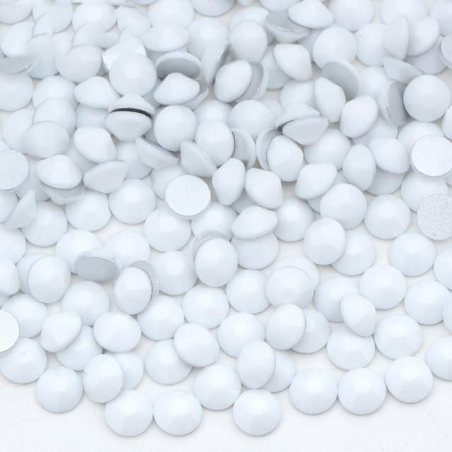 Wholesale 100 Gross SS6 8 10 12 16 20 30 Cristal Rosa Violeta Parte trasera plana Cristal Rhinestone Bulk Pegamento en la decoración de uñas Piedra-02 Crystal AB, ss6 100gr 14400pcs 77 cerámica blanca