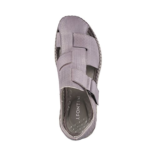 Mochi Men Grey Leather Sandals (602761444GREY) (Size EURO44/UK10) Amazon.in Fashion