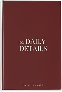 Undated Daily Planner & Organizer | A5 Hardcover Notebook | 260 Pages, Productivity & Notes | 3 Months Planner with Daily & Weekly Planning, Extra 10 Blank Pages for Notes- Daily Details