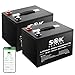 SOK Battery 100Ah 12V LiFePO4 Lithium Iron Phosphate Deep Cycle Battery, perfect for your RV or any off-grid application, Low Temperature Disconnect, Built-in heater. 2 pack
