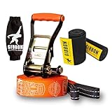 Gibbon Slacklines Travel Line con Treewear Slackline-Set, Sin género, Brown, L
