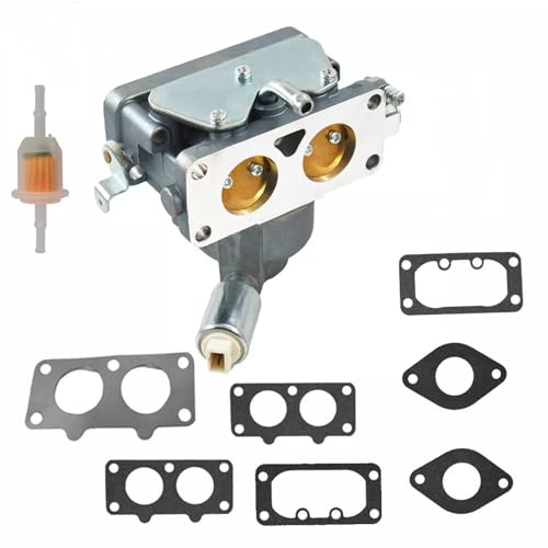 Risforth Carburador 791230 compatible con motor Briggs & Stratton 400000, serie 440000 compatible con John Deere Z425, D130, D140, compatible con Husqvarna YTH22V46 – Sustituye a 498751, 699709