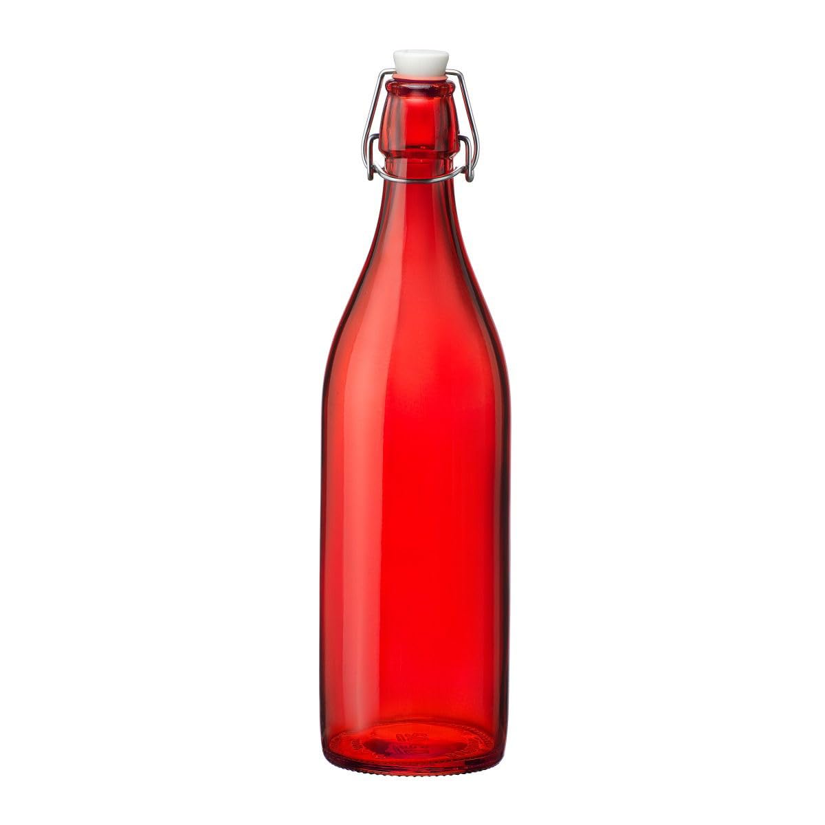 Bormioli Rocco Swing Bottle With Chalkboard Label - 8.5 Oz Clear Glass Bottle For Oils, Vinegars & Decor