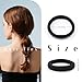 Dreamlover Hair Ties for Thick Hair, Hair Bands for Women's Hair, Ponytail Holders, Ouchless Black Hair Ties for Girls No Damage, 50 Pieces