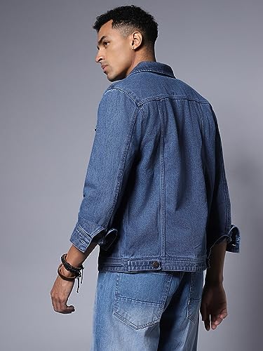 Image of HIGH STAR Men's Cotton Full Length Jacket HSJKT1270