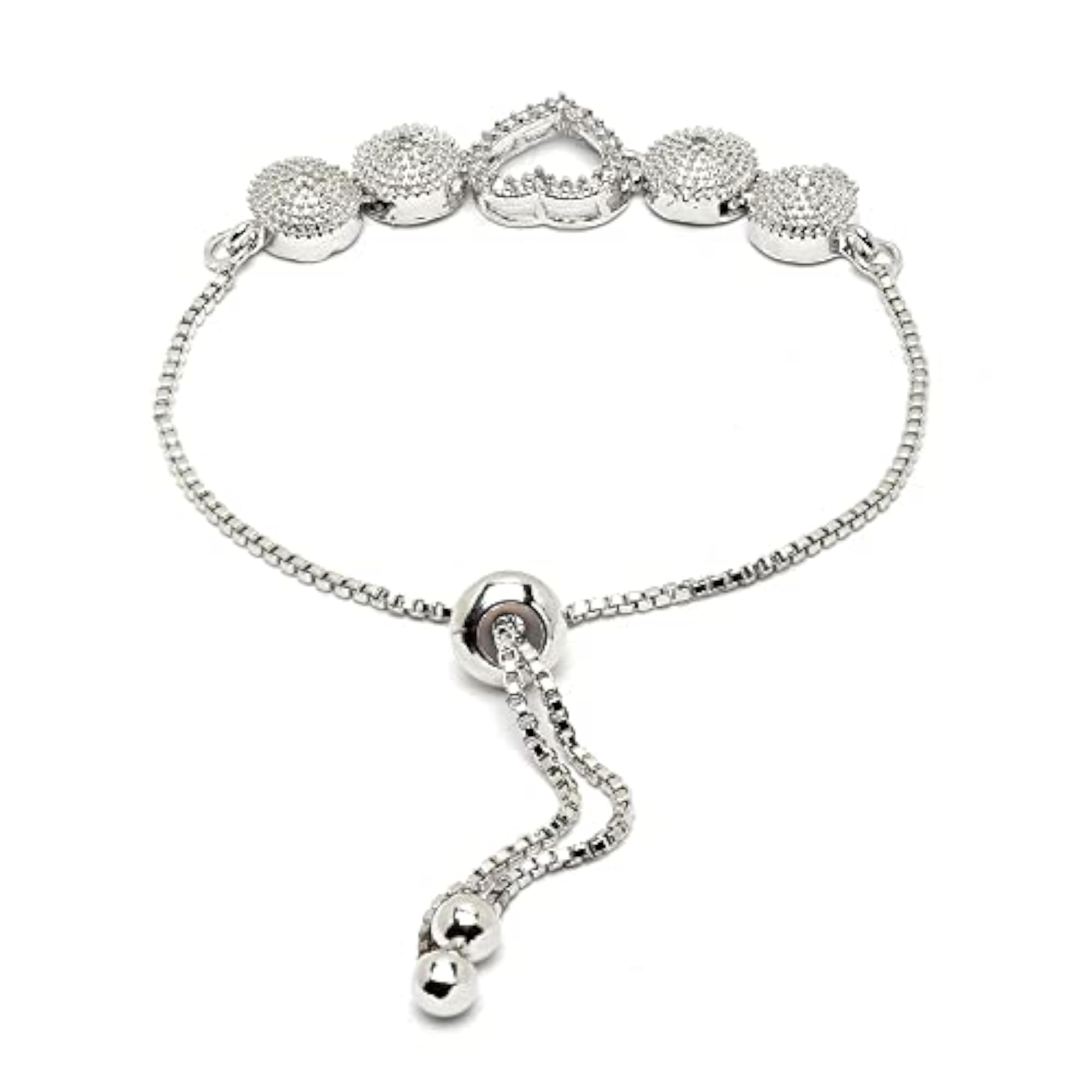 American Diamond Link Bracelet Jewelry