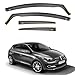Price comparison product image iSpeed Wind Deflectors for Renault Megane mk3 2008-2016 5 Door Hatchback 4pc - Keep Your Car Ventilated in Rain - Reduce Wind Turbulence - Tinted In-Channel Type