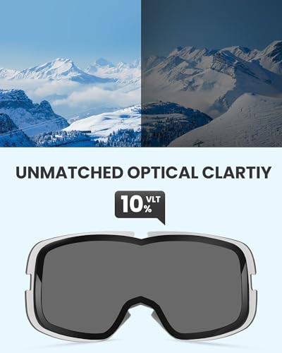 OutdoorMaster Owl Ski Goggles OTG, Snow Snowboard Goggles for Men Women Youth, Anti-Fog, 100% UV Protection - Image 2