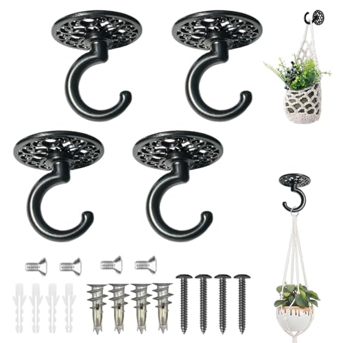 Evsteluo Heavy Duty Ceiling & Wall Hook for Hanging Plants