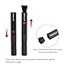 PROfezzion Double-Ended Lens Cleaning Pen for Electronics, Earbuds, Laptop, Cell Phone, Keyboard, Camera Lens, Lens Cleaner Pen with Soft Brush & Silicone Wiper, Black