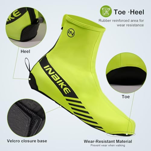 image for INBIKE Cycling Shoe Covers, Waterproof Windproof Bike Overshoes for Ro