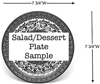 Unikat Signature U4572 ポーランド陶器プレート サラダ/デザート(7 3/4インチ)