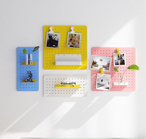 Narzędzie Pegboard Garaż stojak ścienny zestaw kluczy do przechowywania wierteł stojaki, panele ścienne Pegboard, stojak do montażu na ścianie, metalowy organizer ścienny do biura gier domu (kolor: