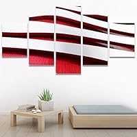 SIGNWIN 5 Panel Canvas Wall Art Solid Structures for Home Decorations Ready to Hang - 60