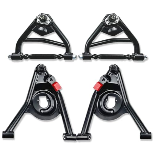 IMOOA Tubular Upper and Lower Control Arms For Chevrolet Camaro Pontiac Firebird 1970-1981 Black Coated