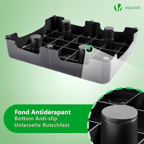 VOUNOT Trittstufe Indoor & Outdoor, rutschfeste und tragbare Fußbank für ältere Menschen, One Step Hocker für Bad, Küche & Türschwellen, Hocker und Aufstiegshilfe
