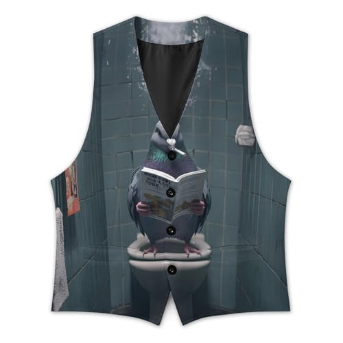 Stool Pigeon Mens Slim Fit Suit Vest Dress Waistcoat Casual Business Vest3