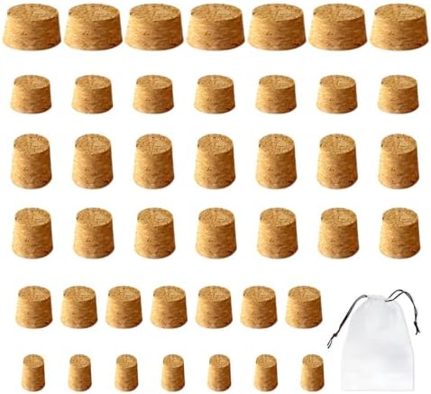 Bouchons Bouteille Vierges Bruafsir Lot De 10 - Tige Filetée Métal Pour Tournage Bois