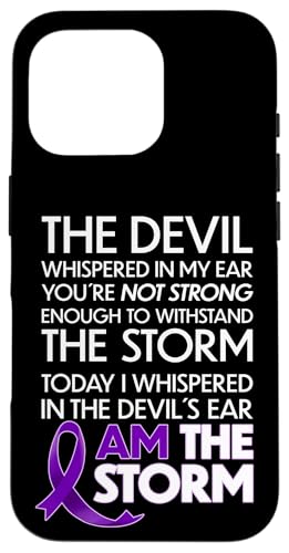 Pancreatic Cancer Warriors I Am The Storm And I Will Survive �X�}�z�P�[�X iPhone 16 Pro �p